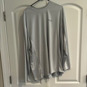 Huk Light Gray Long Sleeve Shirt XXL